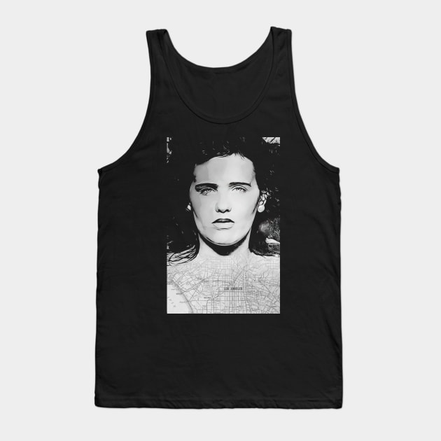 Elizabeth Short The Black Dahlia Design Tank Top by HellwoodOutfitters